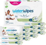 WaterWipes Sensitive+ Chusteczki nawilżane dla niemowląt i małych dzieci, 720 sztuk (12 szt.), 3 w 1 czyszczenie, pielęgnacja, ochrona, 99,9% wody, teksturowane oczyszczanie, bezzapachowy