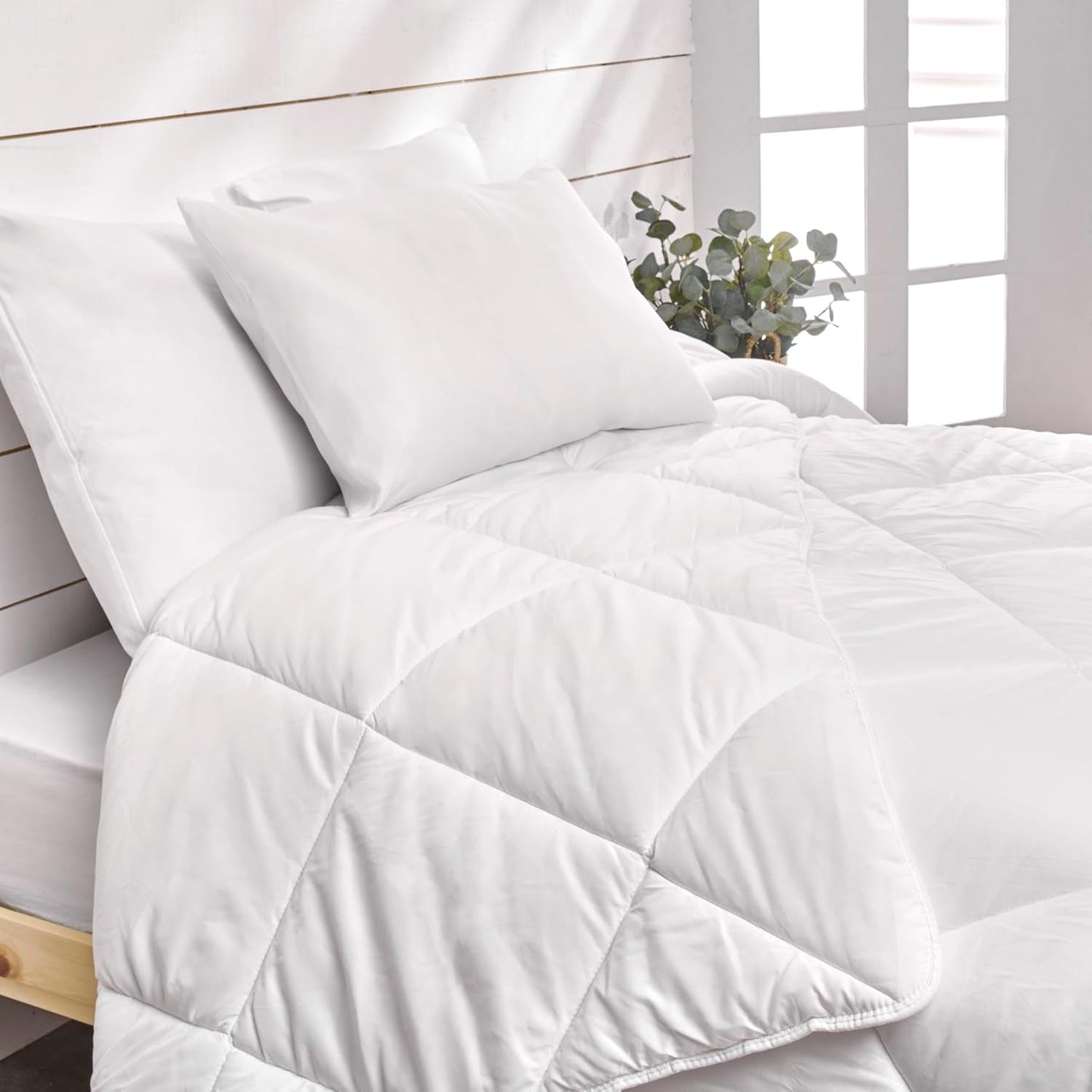 Bleu Calin Pack kołdra 1 os. 140X200 cm + 1 poduszka 60X60 cm, można prać w 95° Pościele i kołdry Naty Shop