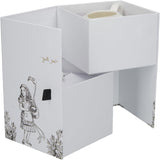 Alicja w Krainie Czarów Porcelanowy czajniczek i dzbanek na mleko, porcelanowa miska i dzbanek na mleko w luksusowym pudełku upominkowym