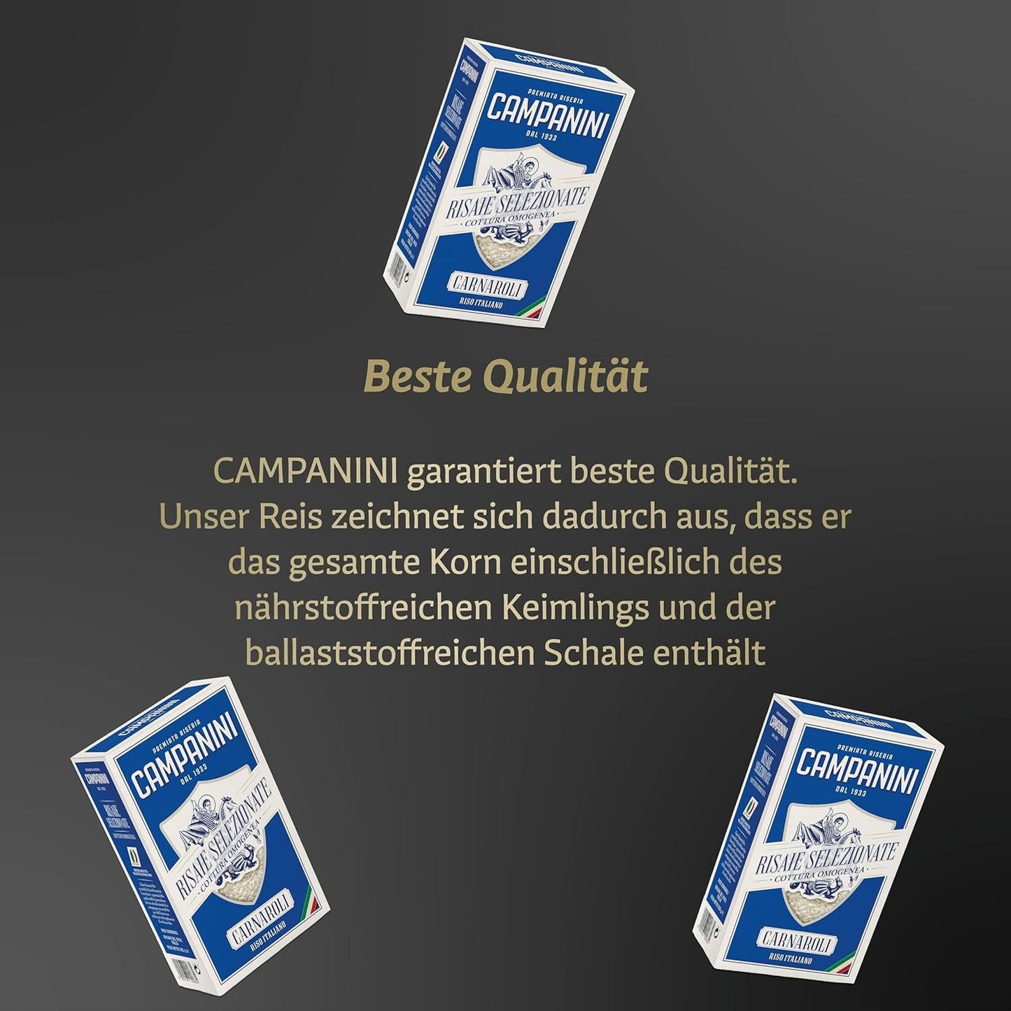 RISO CARNAROLI | Risotto Ryżowe | 500 g z Włoch | Risotto i Zupy | RISERA CAMPANINI