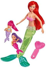 Simba 105734162001 105734162 - Steffi Love The Twin Mermaids / dwa warianty / Steffi jako syrenka / z dwiema małymi syrenkami / modna lalka / 29 cm, dla dzieci od 3 lat