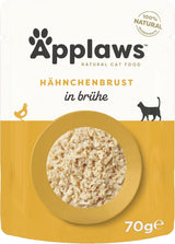 Applaws 100% naturalna mokra karma dla kotów, pierś z kurczaka w bulionie - opakowanie 12 saszetek 70 g