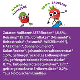 FRECHE FREUNDE Organiczne musli śniadaniowe Edda's Berry Crunchy Musli Mix dla dzieci w wieku szkolnym z liofilizowanymi truskawkami Wegańskie 6 opakowań (6 x 280g)
