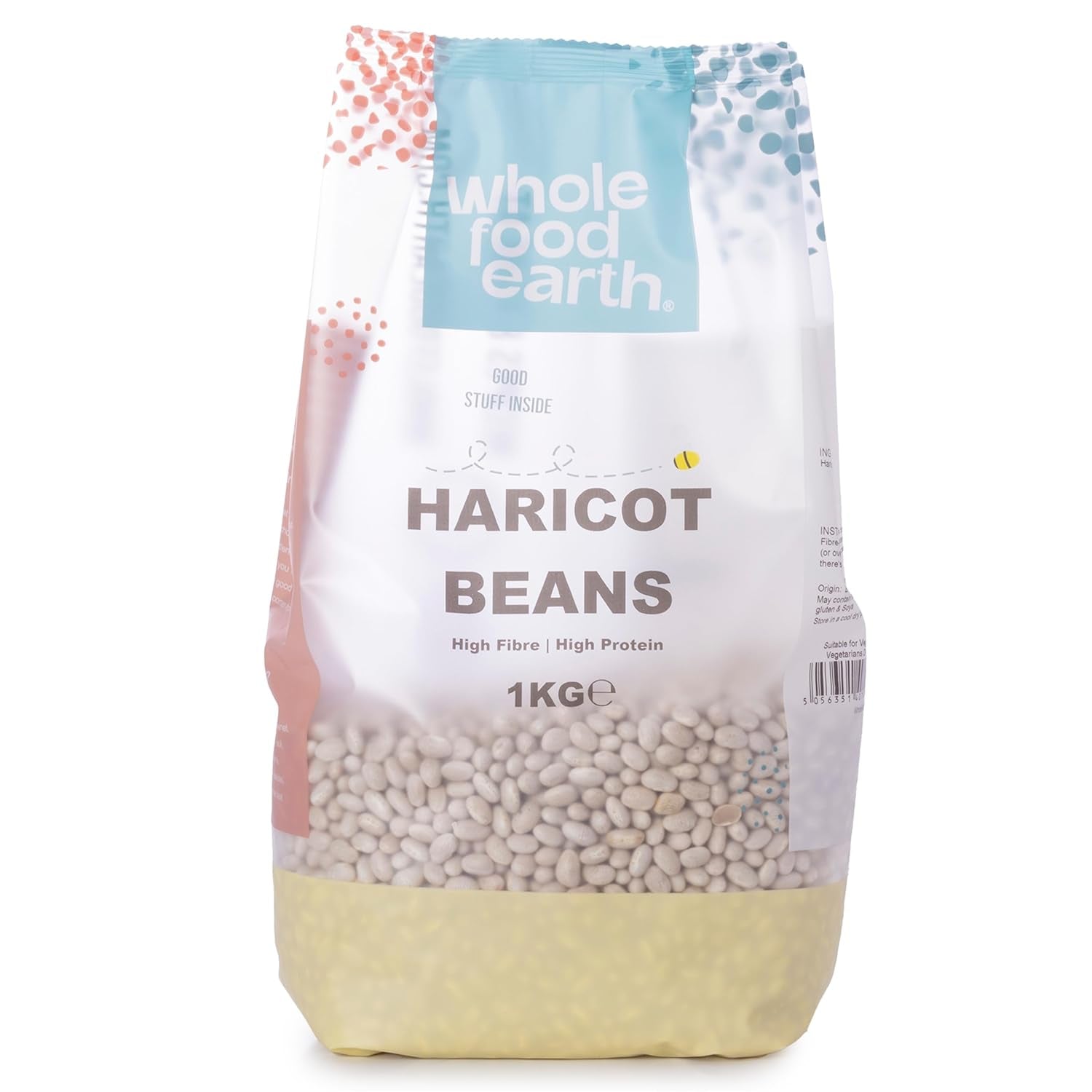 Fasola szparagowa Pełnoziarnista Ziemia 1kg | Bez GMO | Naturalne | Bogaty w błonnik | Bogaty w białko