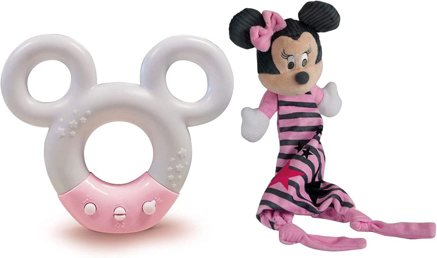 Clementoni 17396 Disney Baby Minnie dźwięk i kolorowa lampa lampka nocna biała muzyka 0 miesięcy + zabawki Bebe Naty sklep lampa Baby Minnie