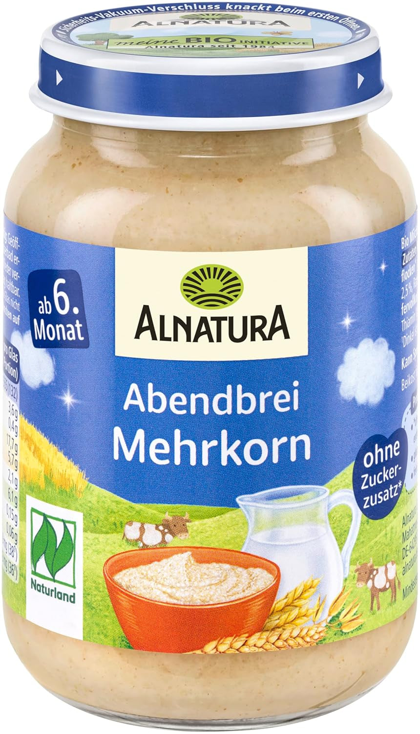 Naturland Kaszka wieloziarnista od 6 miesiąca życia, 6 x 190 g