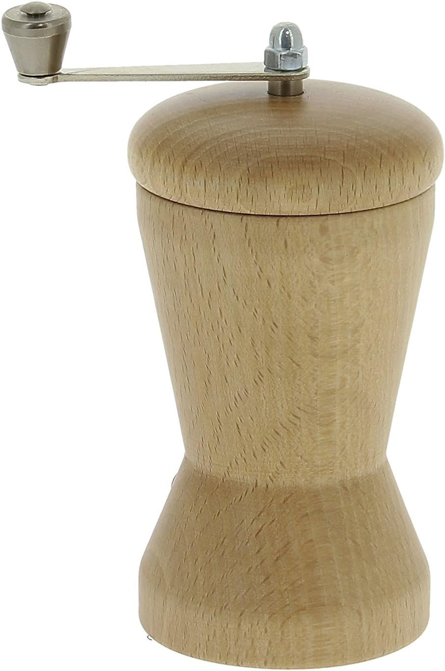 316 C Młynek do gałki muszkatołowej 3-7/8 cala, drewno bukowe z korbą, naturalny, firmy Grinders and Slicers Domyślny tytuł sklepu Naty