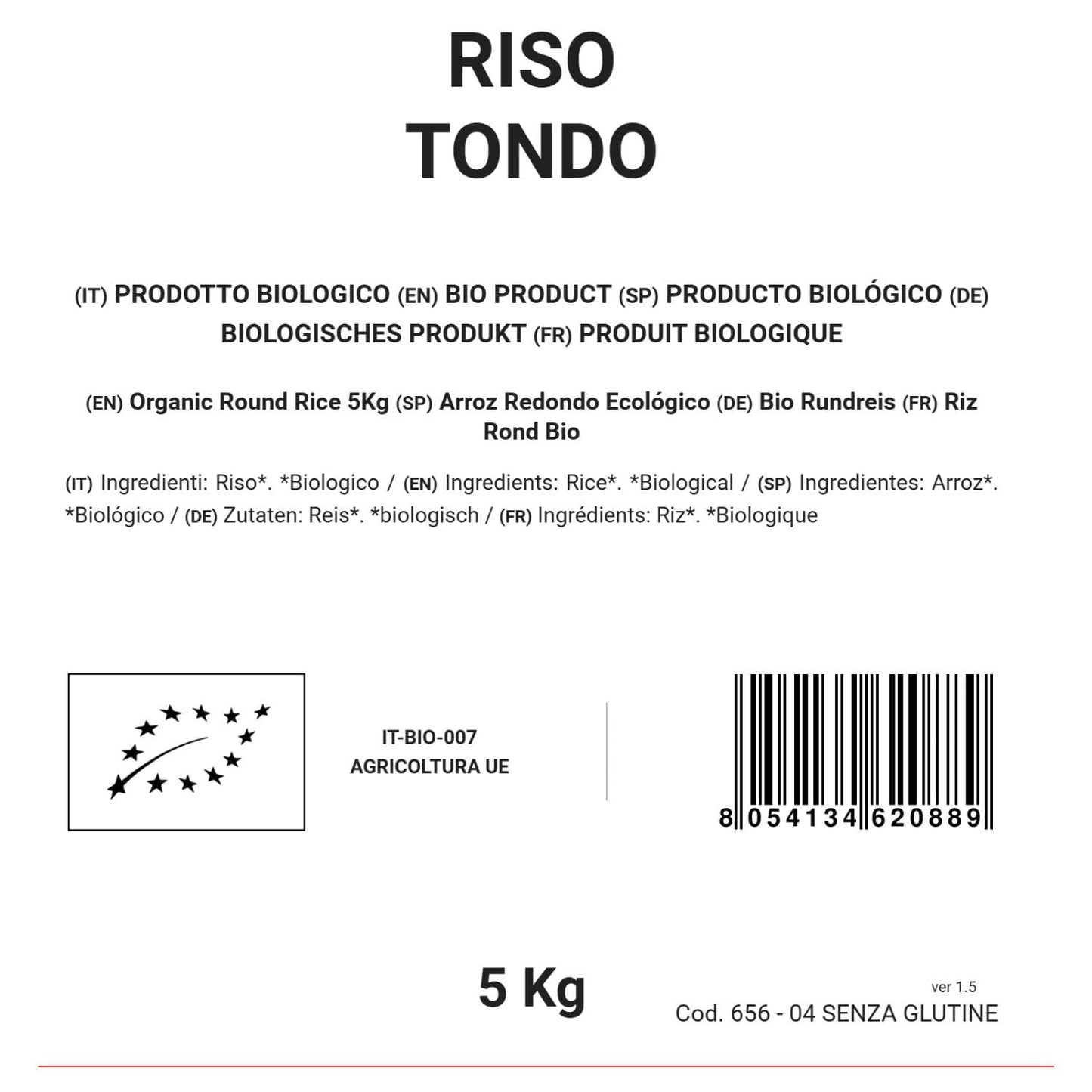 Ekologiczny ryż okrągły 5 kg