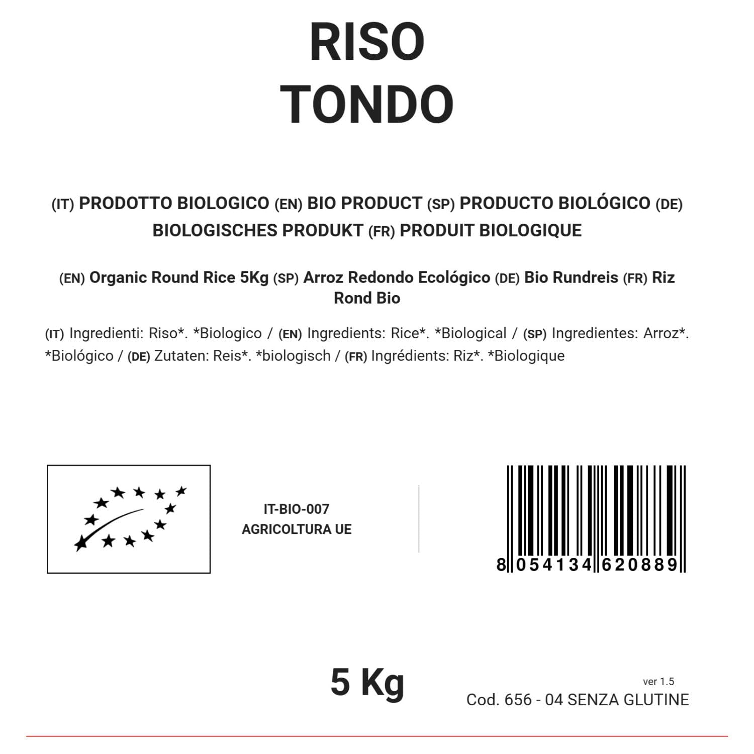Ekologiczny ryż okrągły 5 kg