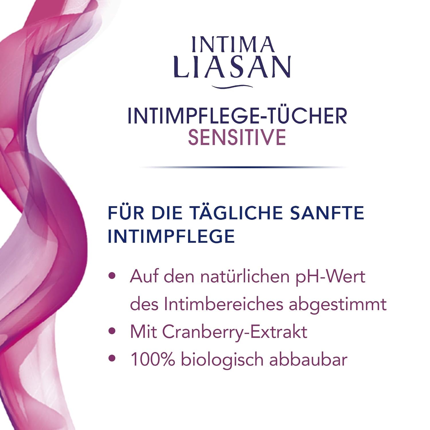 Intima Liasan marki Sagrotan Sensitive chusteczki do higieny intymnej, nie zawierające mydła i alkoholu, 30 sztuk (opakowanie 5 szt.)