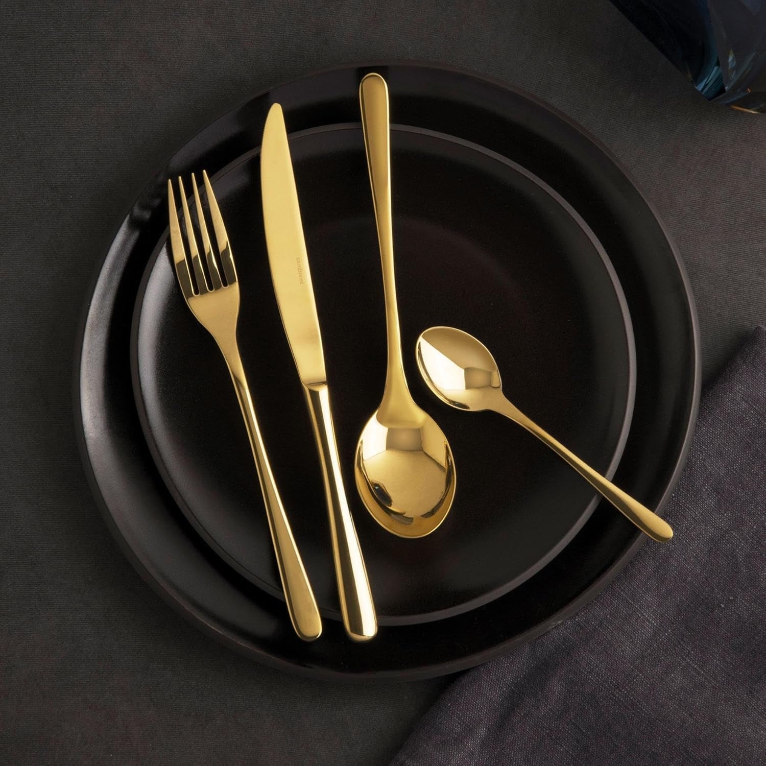 Sambonet 52553G81 - Zestaw sztućców Taste Golden 24 sztuki Kitchen Naty Shop