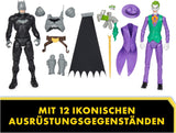 DC Batman Adventures Zestaw figurek Batman kontra Joker, 30 cm - 2 w pełni ruchome figurki z 12 zębatkami do ekscytującego odgrywania ról, zabawka dla dzieci w wieku 4+ Figurki Naty Shop