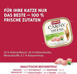 Adult Pure & Mild mokra karma dla kotów z kurczakiem i kocimiętką (32 x 100 g), dla wrażliwych kotów, bez zbóż i bez cukru, lekkostrawna mokra karma z kurczakiem