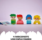 LEGO DUPLO Big Feelings, gra polegająca na układaniu klocków z 23 kolorowych klocków i 4 figurkami, zabawka rozwijająca zdolności motoryczne, wspierająca rozwój społeczny i emocjonalny małych dzieci od 18 miesiąca życia 10415 Zestawy do budowania Beuche den LEGO-Store