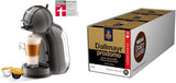 NESCAFÉ DOLCE GUSTO Krups KP1238 Mini Me Ekspres na kapsułki do kawy, 15 barów, kompaktowy, wysokociśnieniowy ekspres do kawy, ponad 30 kreacji kawowych, wybór wielkości napoju, czarny/antracytowy z Dallmayr Prodomo