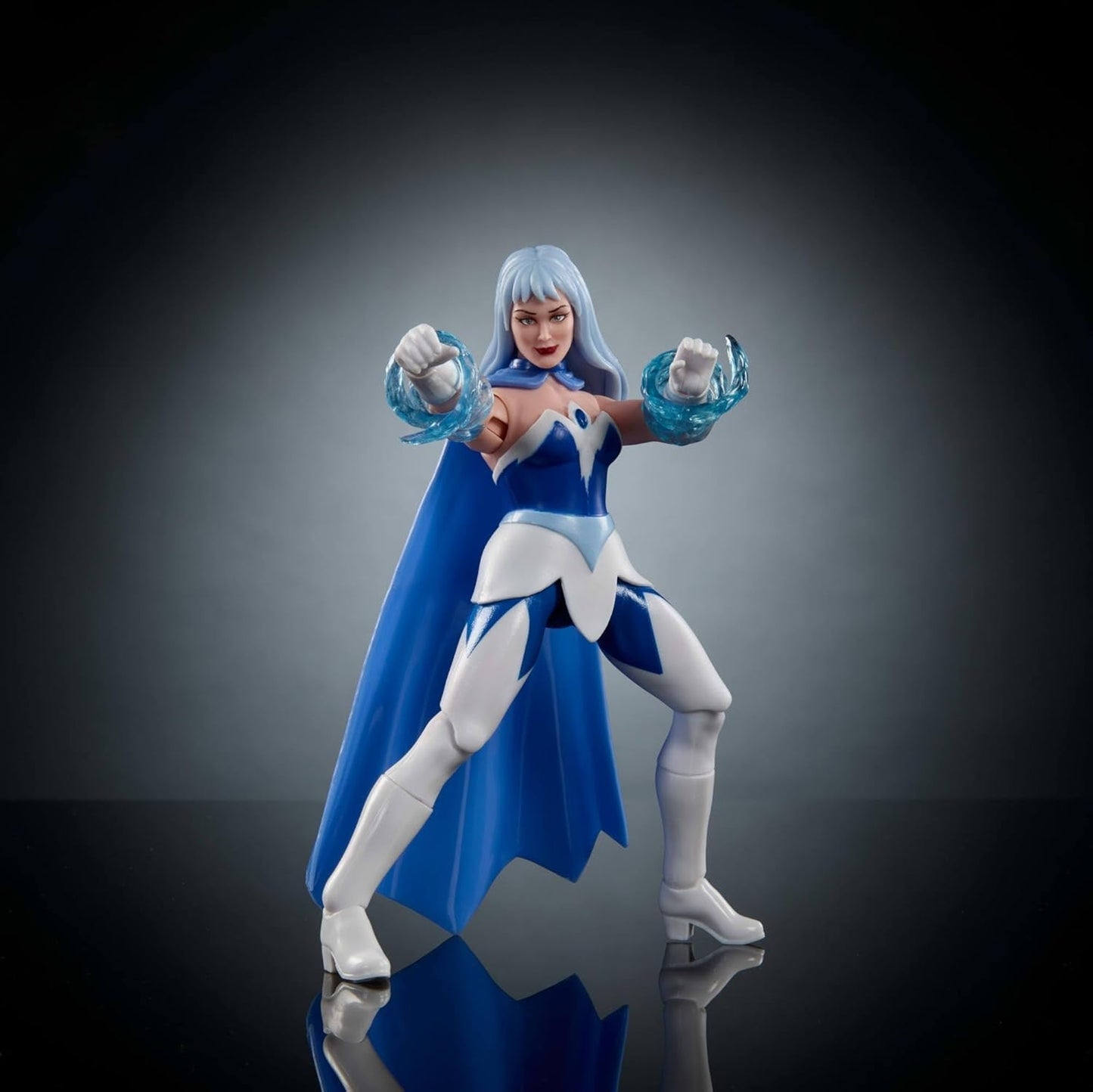 Masters of the Universe Origins Kolekcja figurek kreskówek Frosta, około 14 cm wzrostu, z serialu telewizyjnego z lat 80., księżniczka mocy z siłą lodu, szczegółowy projekt i peleryna, JBM87 Figurki Naty Shop