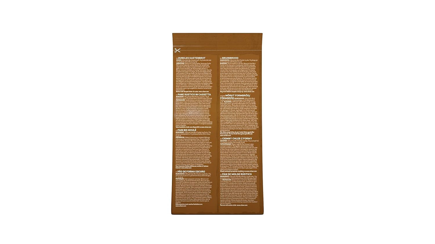 Mix It Dunkel Backmischung Glutenfrei 1Kg, opakowanie 10Er Mieszanka do pieczenia i gotowania Naty Shop