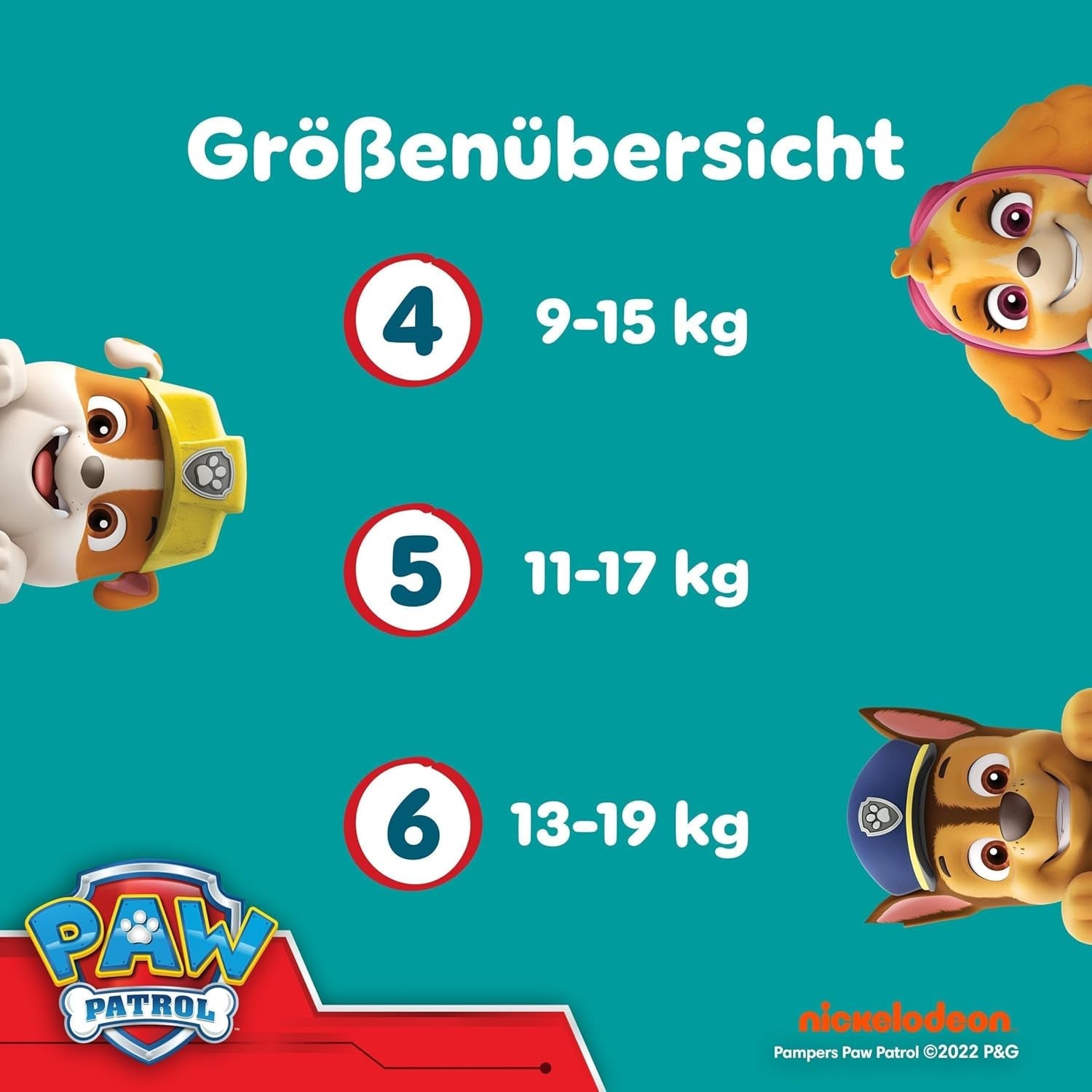 Pampers Baby Dry Pants Pieluszka Patrol Puppy Edition, rozmiar 5, 160 pieluszek, 11 kg - 17 kg, regulacja 360° z systemem zatrzymania i zabezpieczenia
