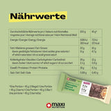 MaxiNutrition Kremowy wegański baton proteinowy z czekoladą, orzeszkami ziemnymi i karmelem 12x45g - wegański baton proteinowy, 18% białka, 8,3g w batonie, niska zawartość cukru (0,9g), bez dodatku cukru, bez sztucznych aromatów