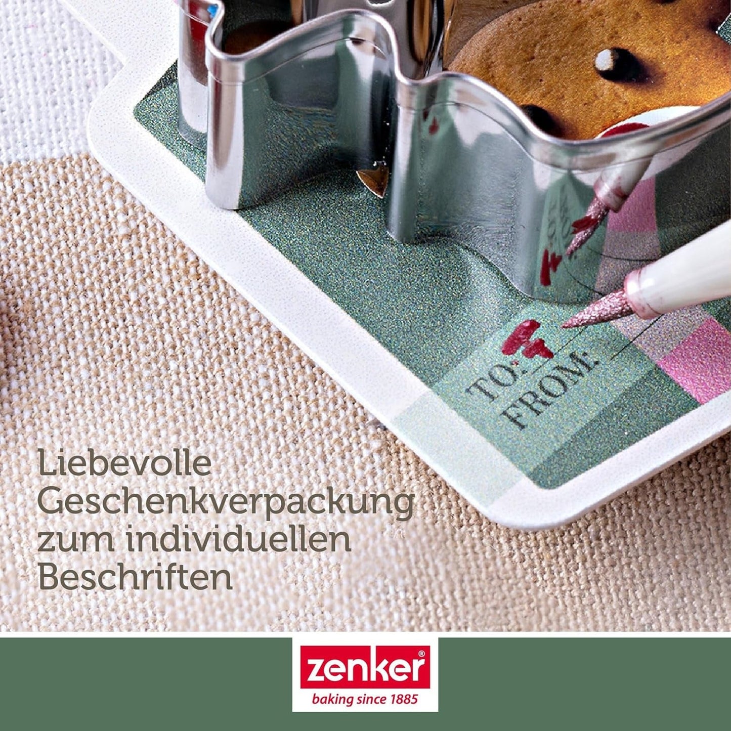 Zenker Ausstecher-Set Linzer Herz und Stern aus Edelstahl – Perfekt für Weihnachtskekse, 3-teilig, inkl. Geschenkverpackung, spülmaschinengeeignet und rustfrei – Sklep ze słodyczami bożonarodzeniowymi