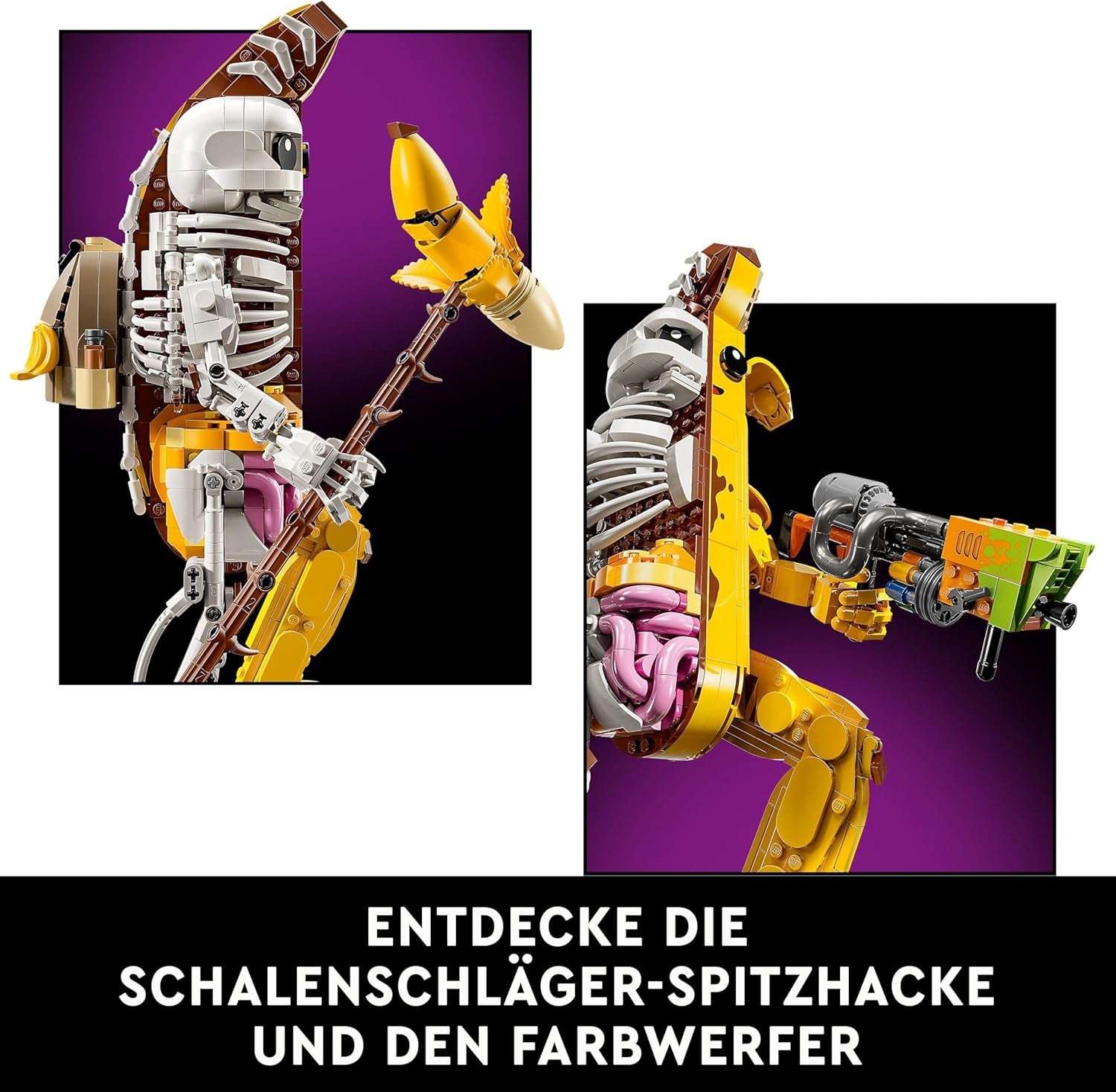 LEGO Fortnite Bone Shali — W zestawie miotacz farby i miska — Przedmiot kolekcjonerski dla fanów gier wideo — Zestaw do budowania dla dorosłych jako dekoracja domu lub biura — 77072 Zestawy do budowania Besuche den LEGO-Store