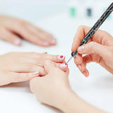 5 Stück Nail Design Narzędzia do kropkowania Nagelkunst Werkzeug Nagelpunkt Pinsel Punktierung Stift Marbleizing Werkzeug Für Nagelack Maniküre, Schwarz