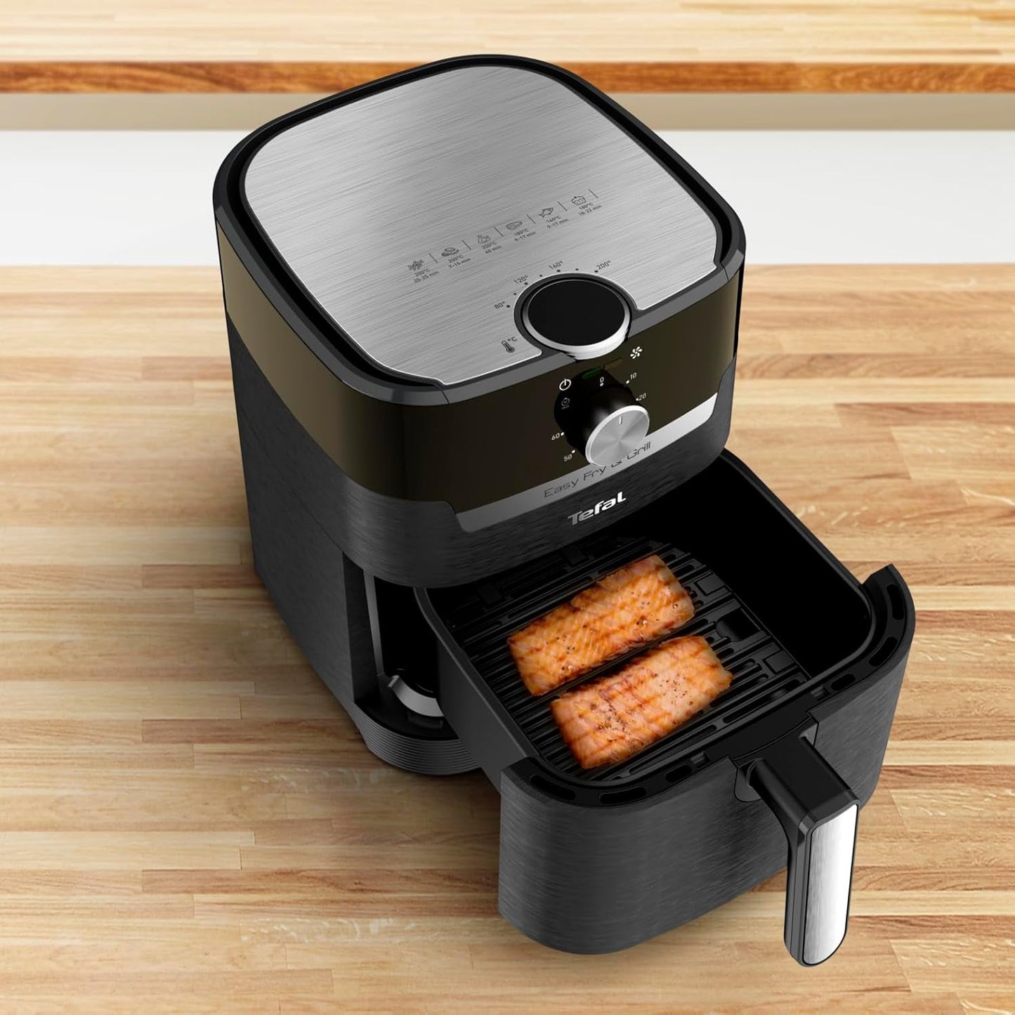 Tefal EY5018 Klasyczna frytkownica powietrzna Easy Fry & Grill, technologia 2 w 1 (frytkownica powietrzna i grill), XL, 4,2 litra na 6 porcji, 1550 W Sprzęt AGD Naty Shop