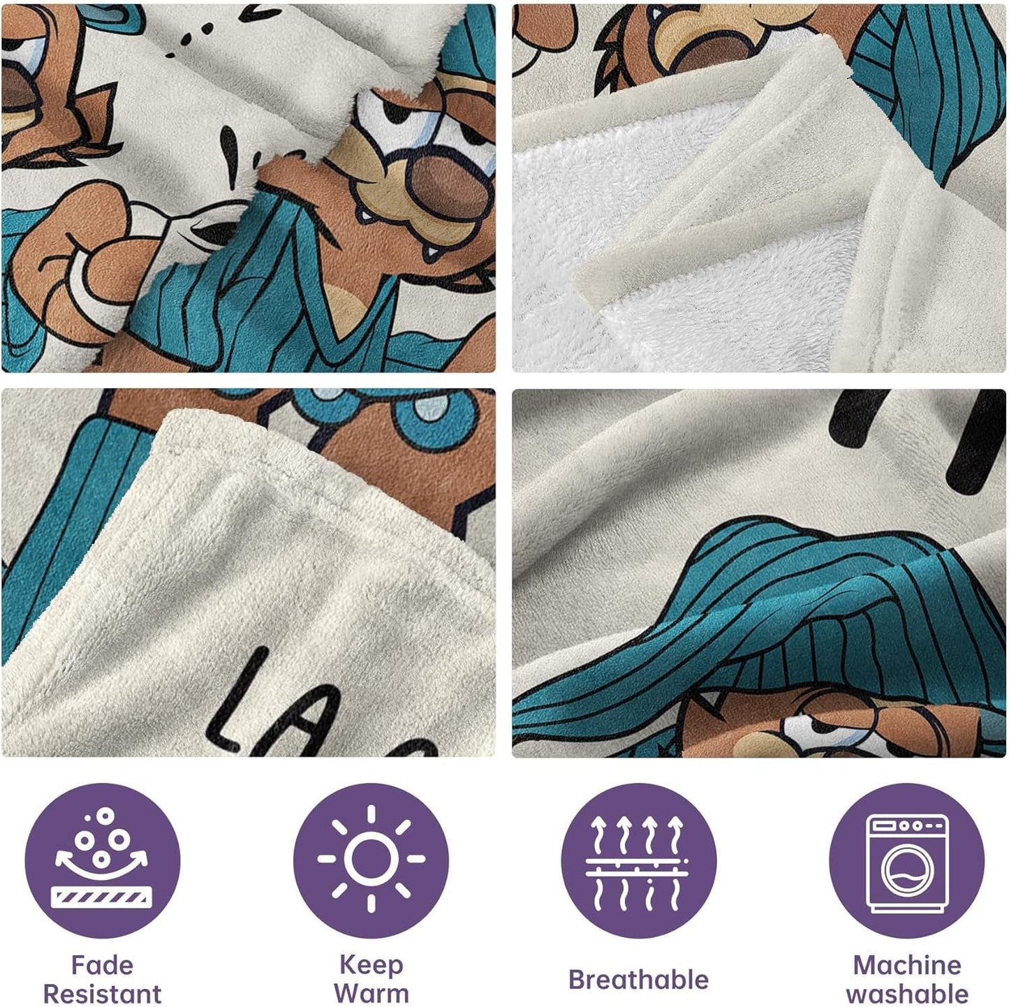 Koc flanelowy Juratar dla taty - prezent na urodziny, dzień ojca i Boże Narodzenie - 152 X 130 cm Łóżka i koce Besuche den Juratar-Store