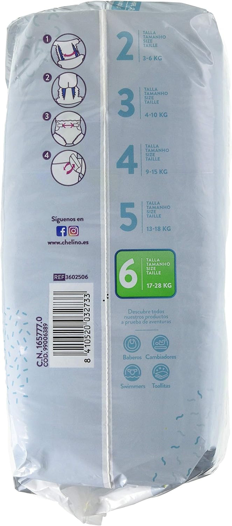 Pieluchy Indas Fashion & Love XL, rozmiar 6 (17-28 kg), 27 sztuk