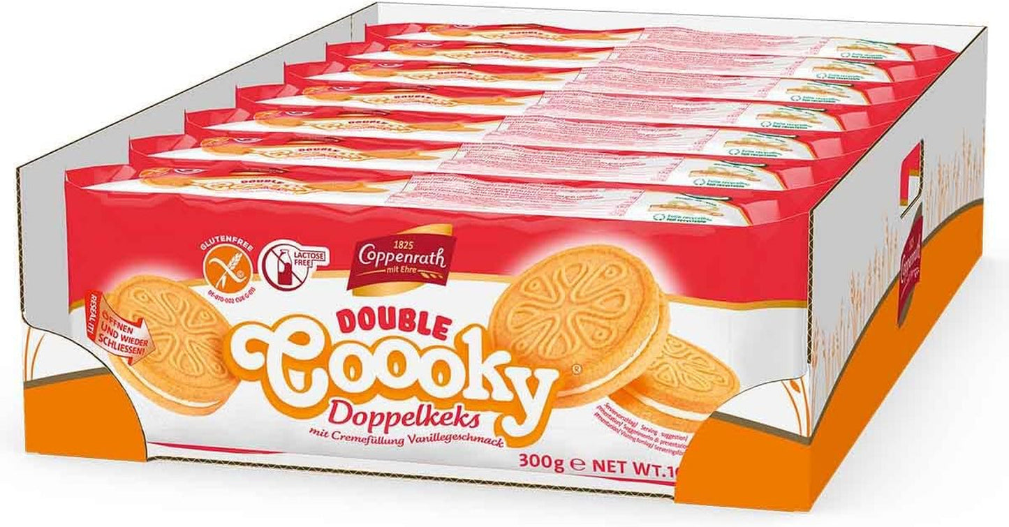 Ciasteczka waniliowe podwójne Coppenrath, bezglutenowe i bez laktozy (1 x 300 g)