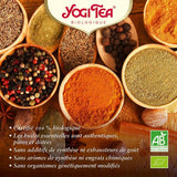 Herbata Yogi - Kurkuma Chai Organiczna herbata ajurwedyjska z przyprawami, bez kofeiny, kurkuma, cynamon i imbir Mieszanka Herbata Yogi, luzem, 8 x 90 g (720 g) Opakowanie Idealny prezent