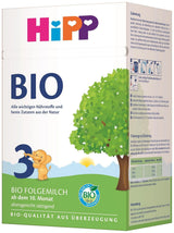 HiPP 3 Organiczne mleko następne (4 x 600g) - po 10 miesiącach z Omega-3 (DHA, ALA), wapniem, witaminą D, najwyższej jakości organicznej