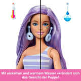 Zestaw Barbie Pop Reveal Series z lalką modową i akcesoriami, seria Candy, projekt Donut Dreams ze zwierzakiem, 8 niespodzianek, w tym zmiana koloru, JFY60