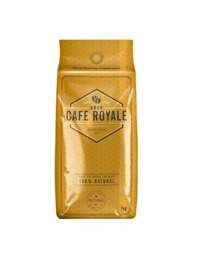 Gran Café Royale Natural – 100% kawa palona, ​​1 kg w opakowaniu (łącznie 10 kg)