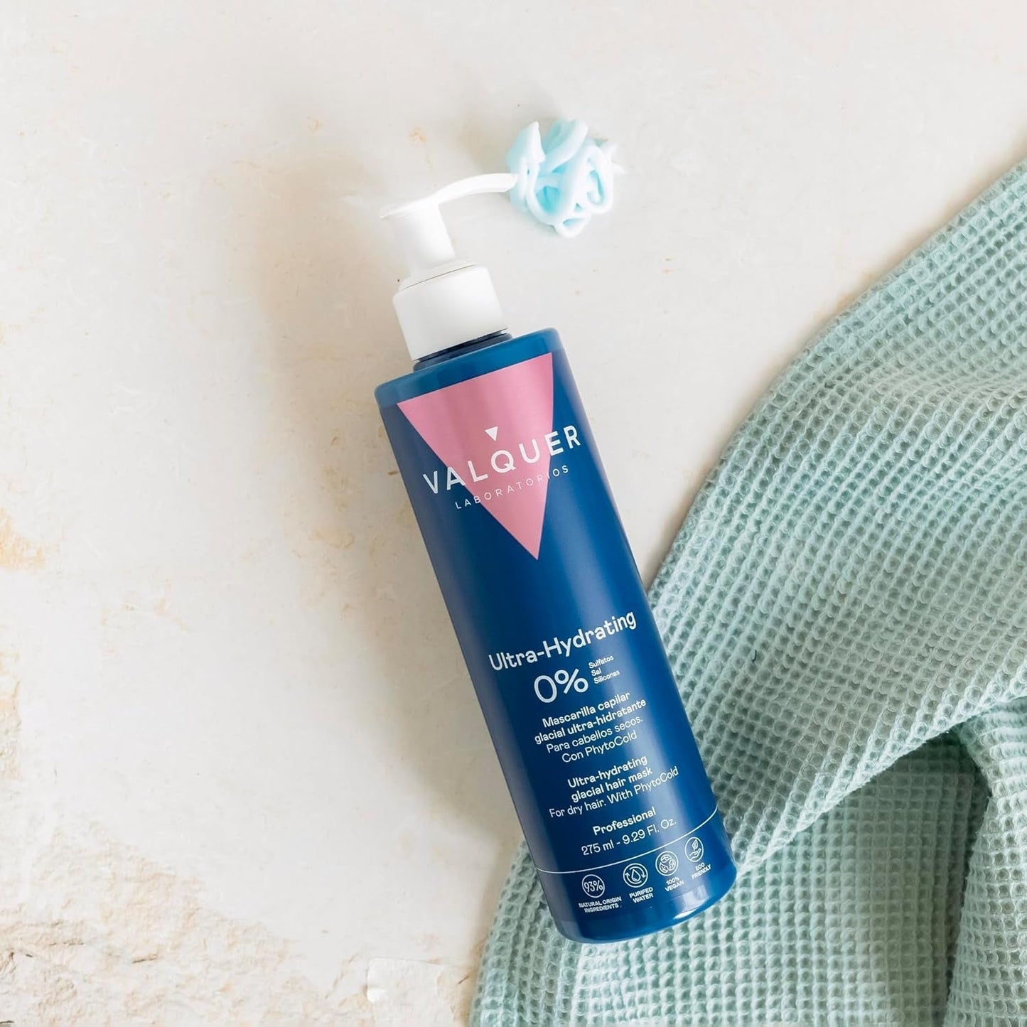 Valquer Profesional Ice Hair Mask - Ultranawilżająca maska do włosów bez siarczanów, soli i silikonów Naty Shop maska do włosów