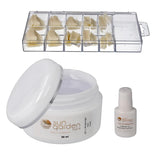 Sun Garden Nails żel przezroczysty jednofazowy 30ml + opakowanie 100 końcówek + klej do końcówek 7ml