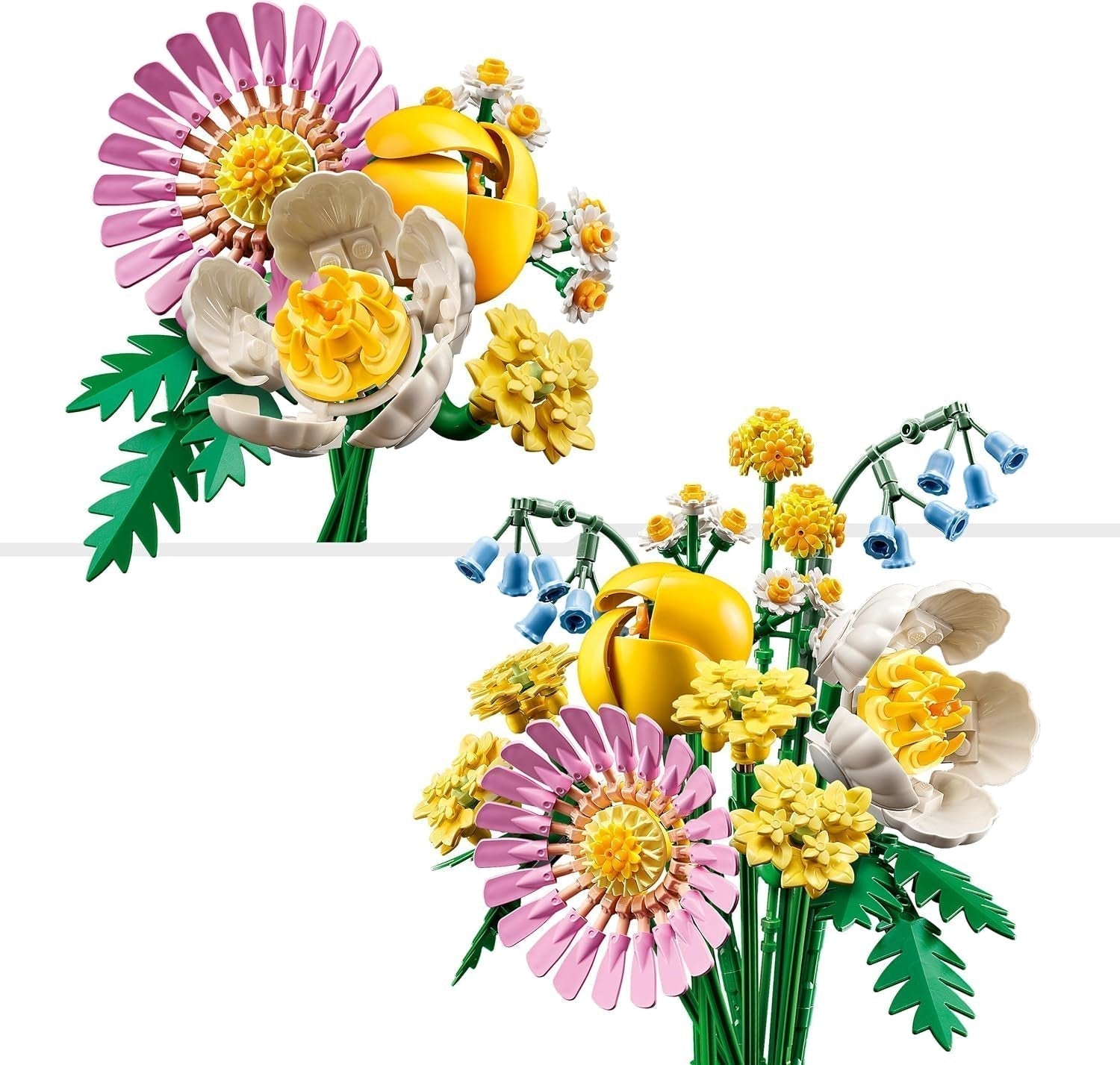 LEGO Botanicals Mały letni bukiet — zestaw do budowania sztucznych kwiatów — zawiera. dzwonki, jaskry, tulipany - Pomysł na prezent dla kobiet, matek i mężczyzn - 10347 Zestawy do budowania Besuche den LEGO-Store