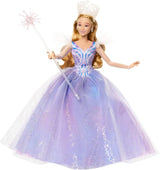 Mattel Wicked: część 2 autorstwa Universal Pictures Glinda Deluxe Doll z odpinanym strojem i 3 akcesoriami, inspirowana filmem, JFM13, [wielokolorowy]