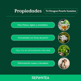 Organiczna herbata Jasmin Dragon Pearls (100 g) | Herbata zielona premium w formie ręcznie zwijanych perełek jaśminu | Specjał herbaciany o delikatnym kwiatowym aromacie | REPLANT