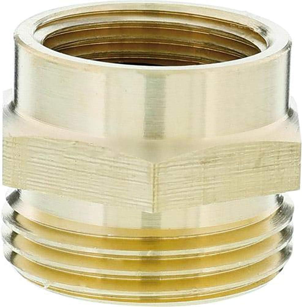 Złączka gwintowana Gardena z mosiądzu: Złącze mosiężne do podłączenia z obu stron, np. do pomp, gwint rurowy 26,5 mm (G 3/4 cala) (7260-20)