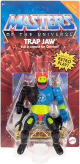 Figurka Masters of the Universe Origins Trap Jaw Figurka kolekcjonerska, ok. 14cm duża popularna zabawka MOTU złoczyńca z 16 ruchomymi stawami i akcesoriami, HYD41, [wielokolorowe] figurki Naty Shop