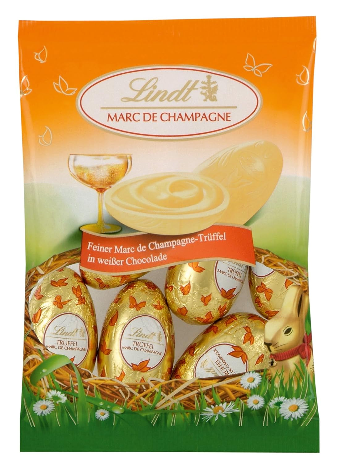 Czekoladowe Jajka | 288 g | 2 x Jajka Czubate i Trufle Czekoladowe | 3x90g | Najlepsze trufle Marc de Champagne w białej czekoladzie | Czekolada Wielkanocna | Prezent Czekoladowy