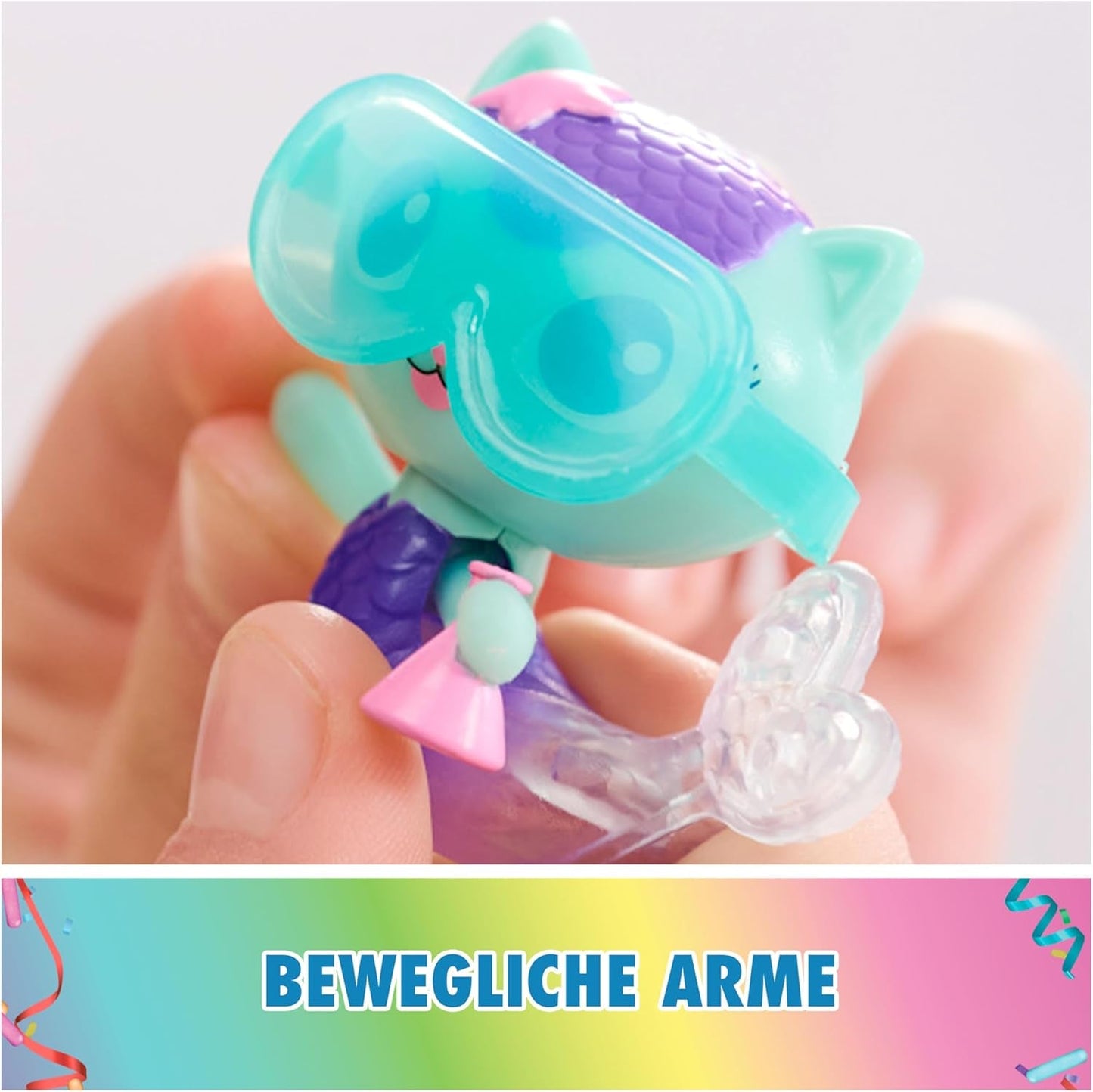 DREAMWORKS GABBY DOLLS HOUSE - zestaw mebli Meerkätzchen Bobble Kitty, figurka kota z meblami do domku dla lalek i akcesoriami, wiek: 3+