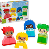 LEGO DUPLO Big Feelings, gra polegająca na układaniu klocków z 23 kolorowych klocków i 4 figurkami, zabawka rozwijająca zdolności motoryczne, promująca rozwój społeczny i emocjonalny małych dzieci od 18 miesiąca życia 10415 Zestawy do budowania Beuche den LEGO-Store Domyślny tytuł