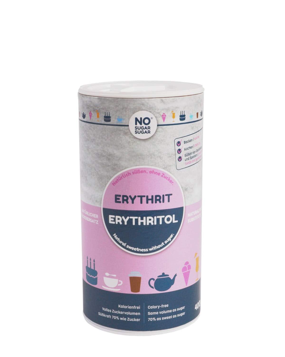 Bez cukru, naturalny erytrytol bez kalorii, nadający się do stosowania jako substytut cukru, 4,5 Kg Słodziki Naty Shop 400 gramów