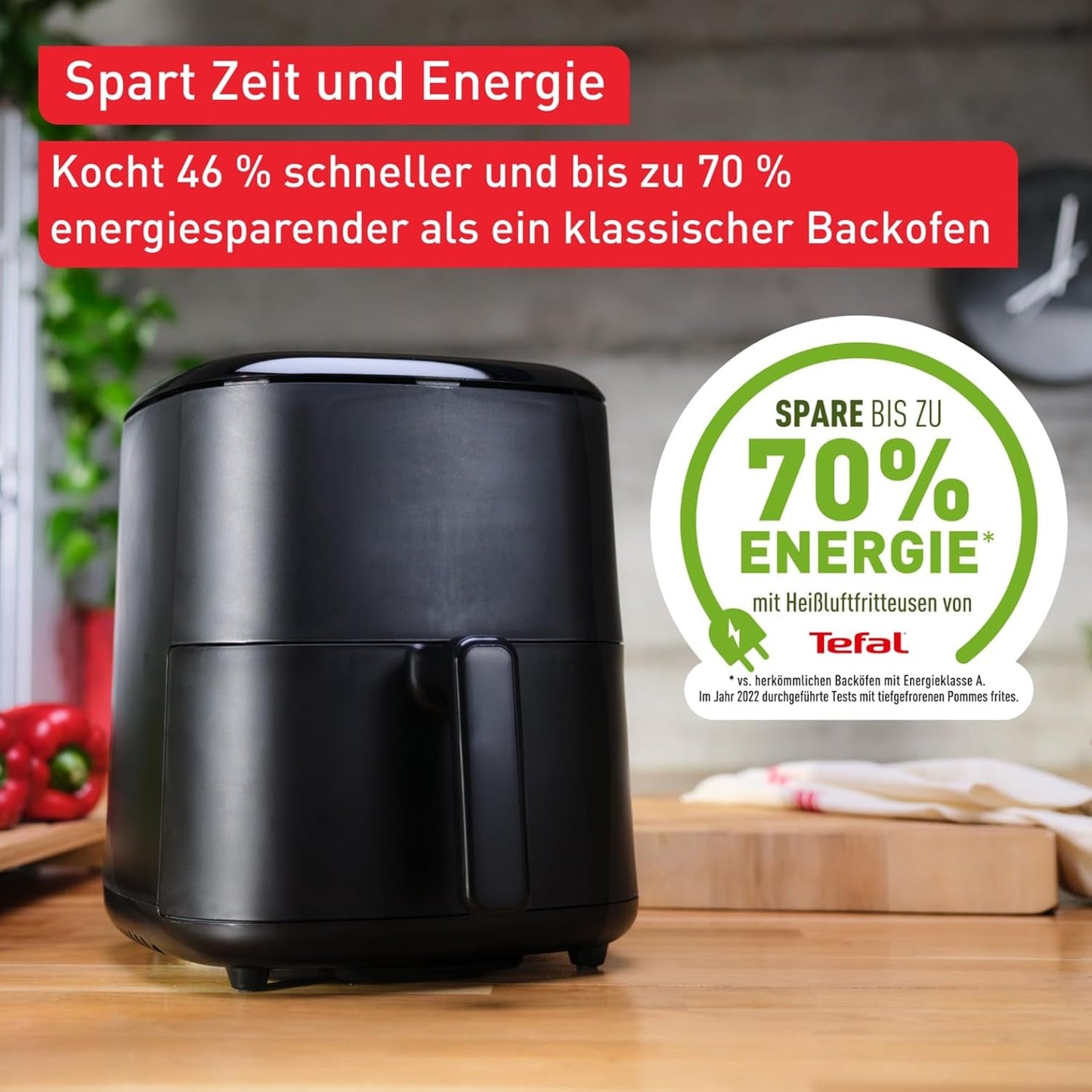 Tefal Easy Fry Max EY2458, 5 litrów, frytownica na gorące powietrze, 10 automatycznych programów gotowania, cyfrowy ekran dotykowy