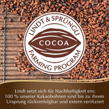 Czekolada Lindta | Tabliczka ciemnej czekolady bez dodatku cukru | 100g | Najlepsza gorzka czekolada o zawartości kakao 55%, bez dodatku cukru i glutenu | Bezglutenowy batonik czekoladowy
