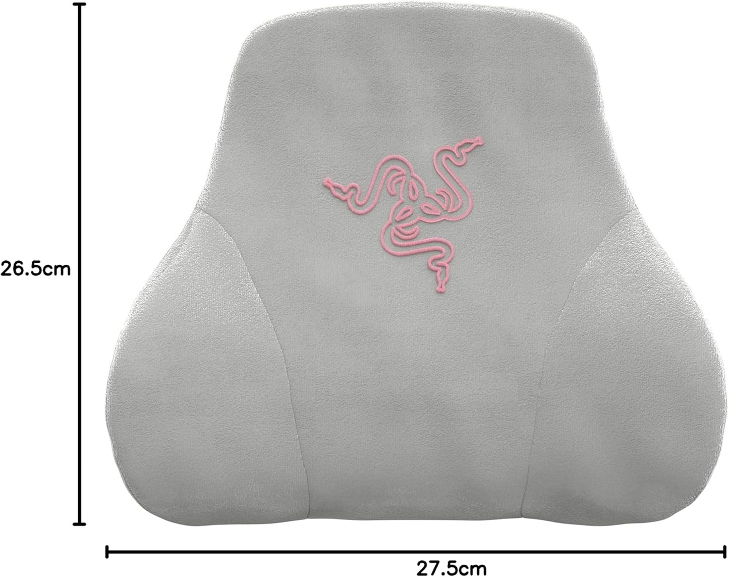 Razer Head Cushion - poduszka na szyję i głowę do krzeseł do gier (ergonomiczna konstrukcja, pianka zapamiętująca kształt, miękki czarny aksamitny pokrowiec) Kwarcowe poduszki Naty Shop Standard