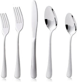 Zestaw sztućców Kitchenboss dla 6 osób: Zestaw sztućców 20 lub 30 sztuk Kitchen Naty Shop Silver 20 sztuk