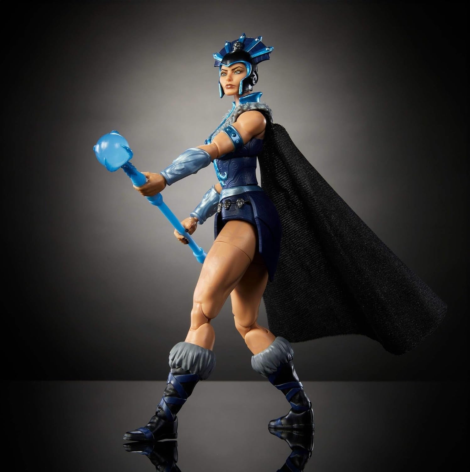 Figurka Władcy Wszechświata Masterverse Ok. 18 cm wzrostu, nowa Eternia Evil-Lyn, nikczemność zabawek MOTU, czarodziejka, 30 punktów ruchu, różdżka z kryształowej kuli, figurki JBP77 Naty Shop